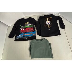 Nike Pittsburgh Steelers/Okie Dokie/Garanimals Boys 4T Long Sleeve Shirt Bundle